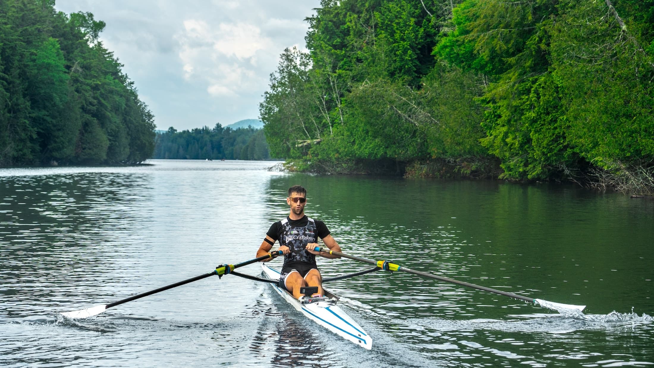 Jacob Pilhal sculling